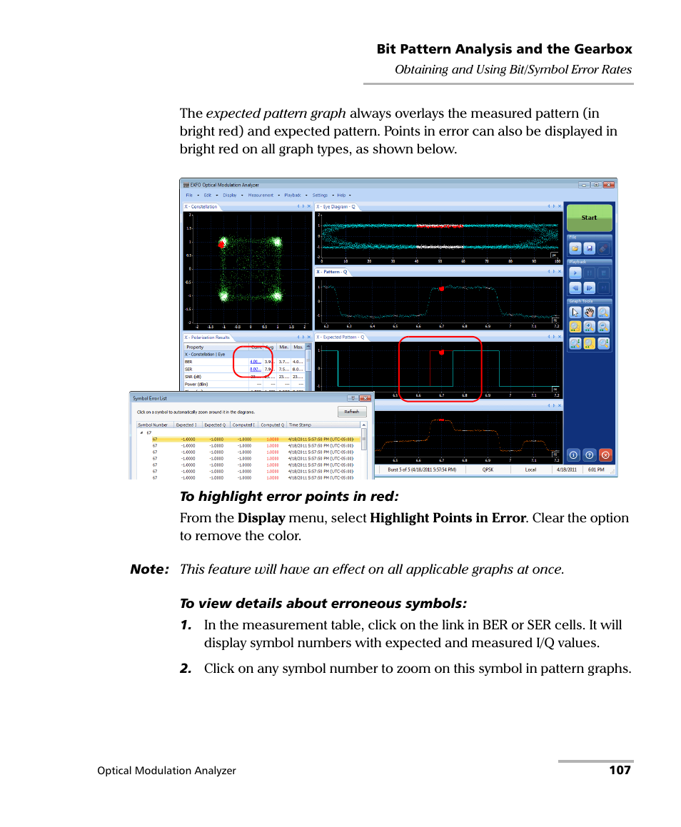 EXFO PSO-200 Optical Modulation Analyzer User Manual | Page 115 / 285
