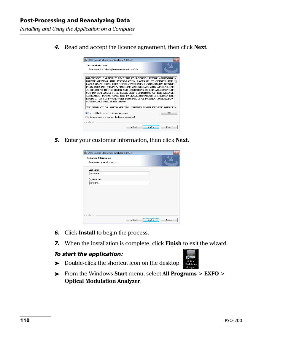 EXFO PSO-200 Optical Modulation Analyzer User Manual | Page 118 / 285
