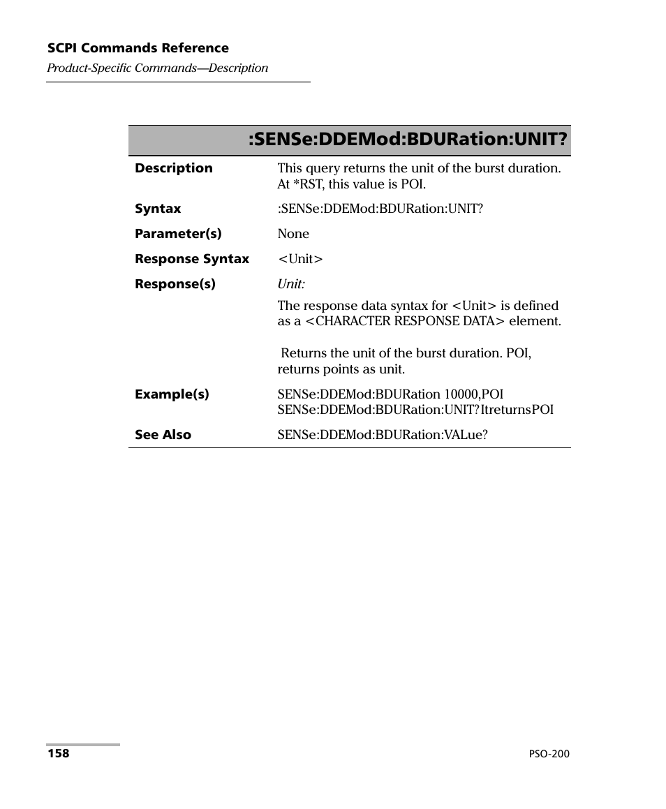Sense:ddemod:bduration:unit | EXFO PSO-200 Optical Modulation Analyzer User Manual | Page 166 / 285