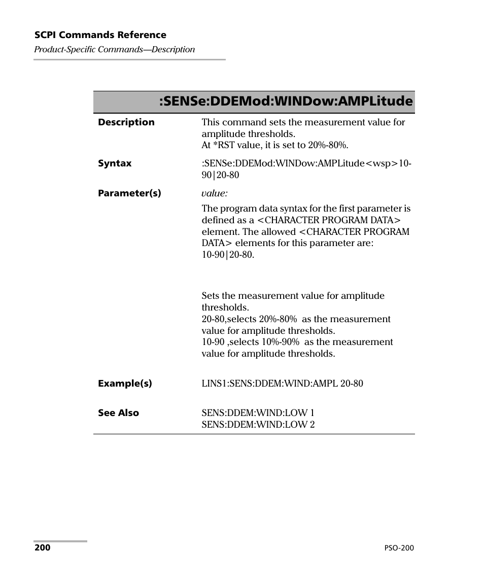 Sense:ddemod:window:amplitude | EXFO PSO-200 Optical Modulation Analyzer User Manual | Page 208 / 285
