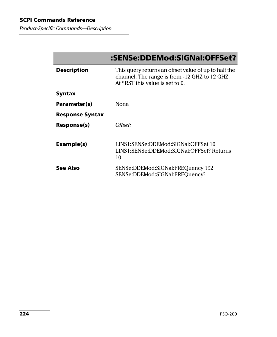 Sense:ddemod:signal:offset | EXFO PSO-200 Optical Modulation Analyzer User Manual | Page 232 / 285