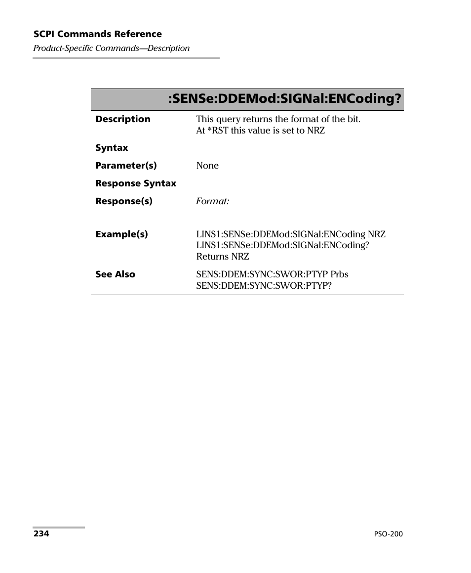 Sense:ddemod:signal:encoding | EXFO PSO-200 Optical Modulation Analyzer User Manual | Page 242 / 285