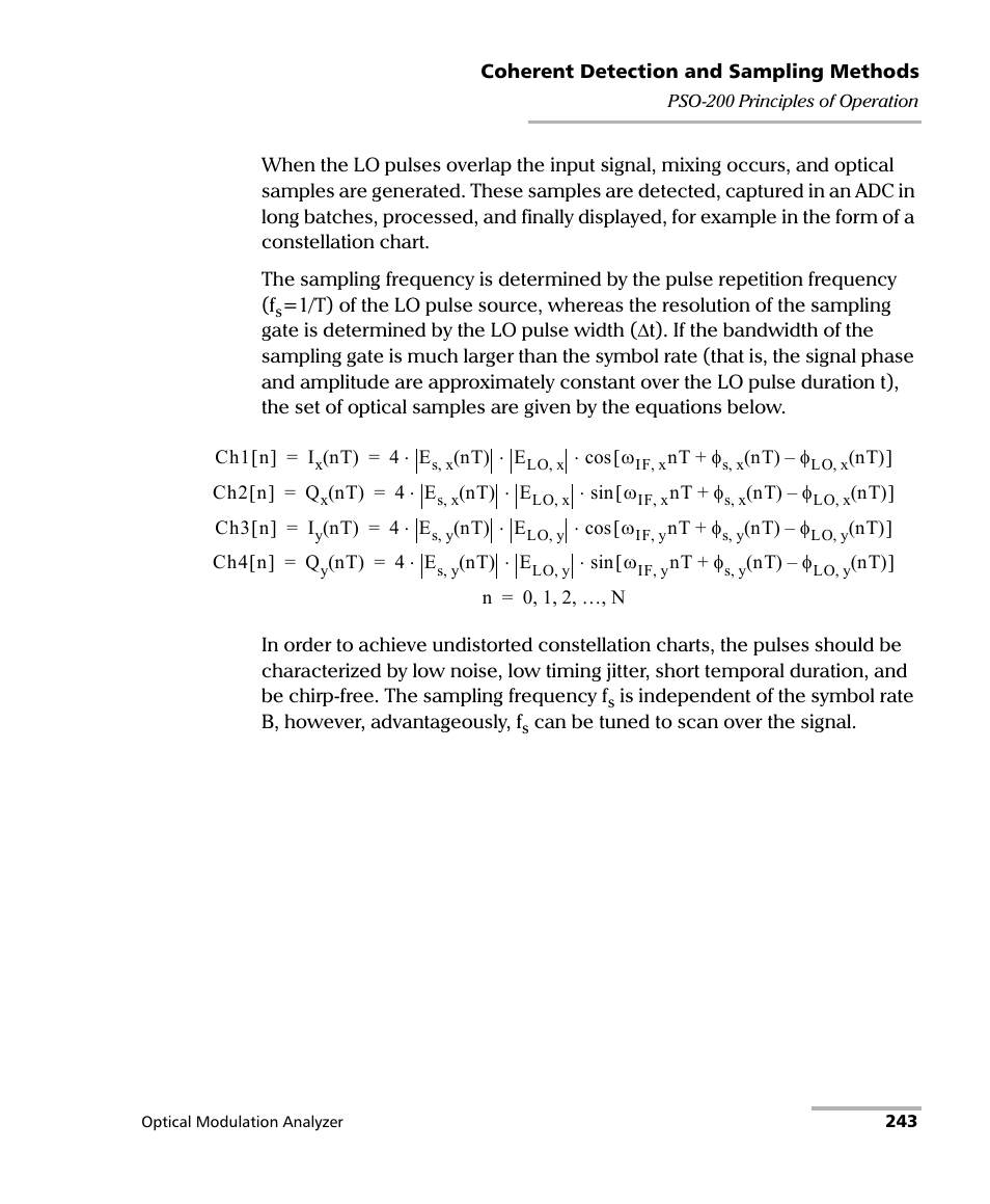 EXFO PSO-200 Optical Modulation Analyzer User Manual | Page 251 / 285