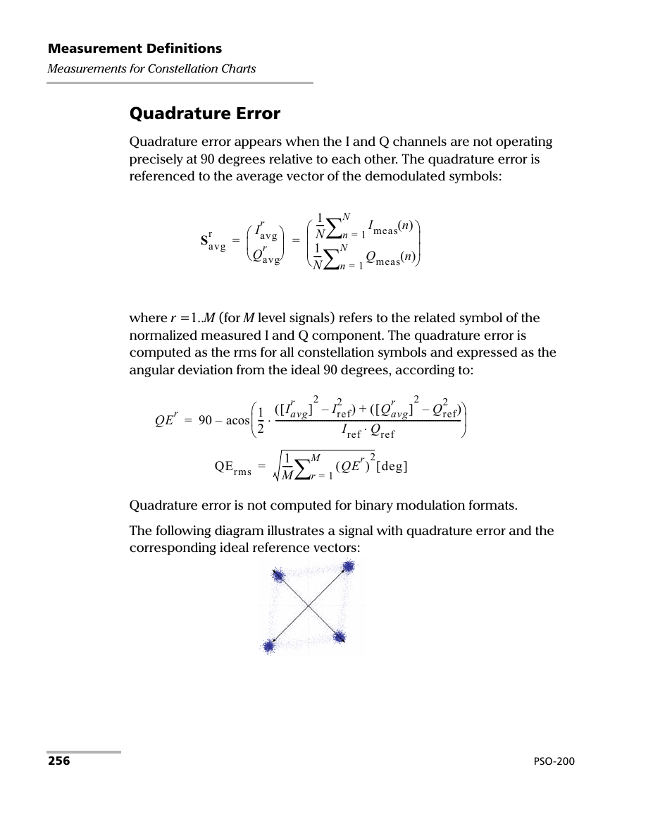 Quadrature error | EXFO PSO-200 Optical Modulation Analyzer User Manual | Page 264 / 285
