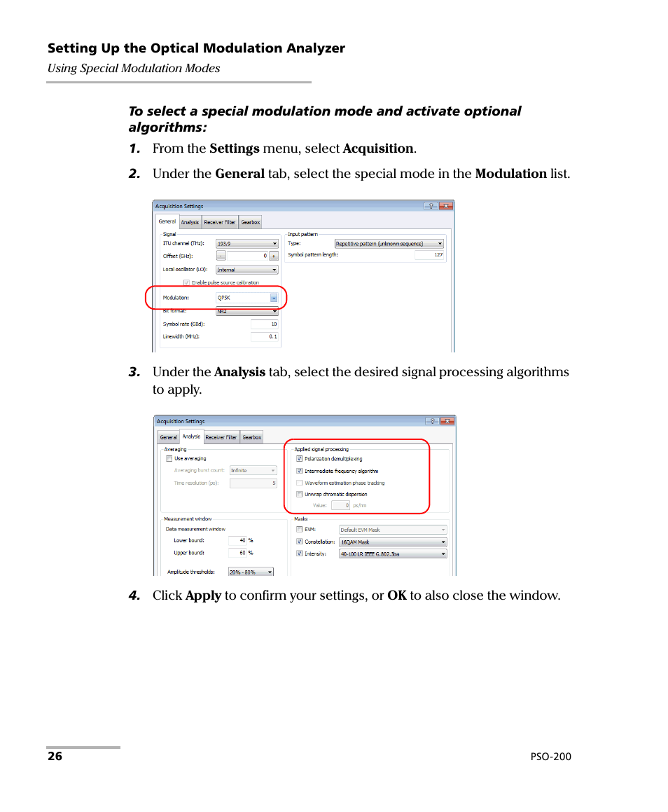EXFO PSO-200 Optical Modulation Analyzer User Manual | Page 34 / 285
