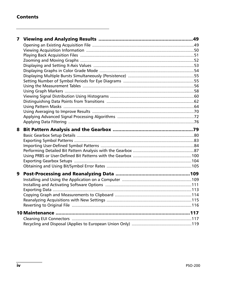 EXFO PSO-200 Optical Modulation Analyzer User Manual | Page 4 / 285