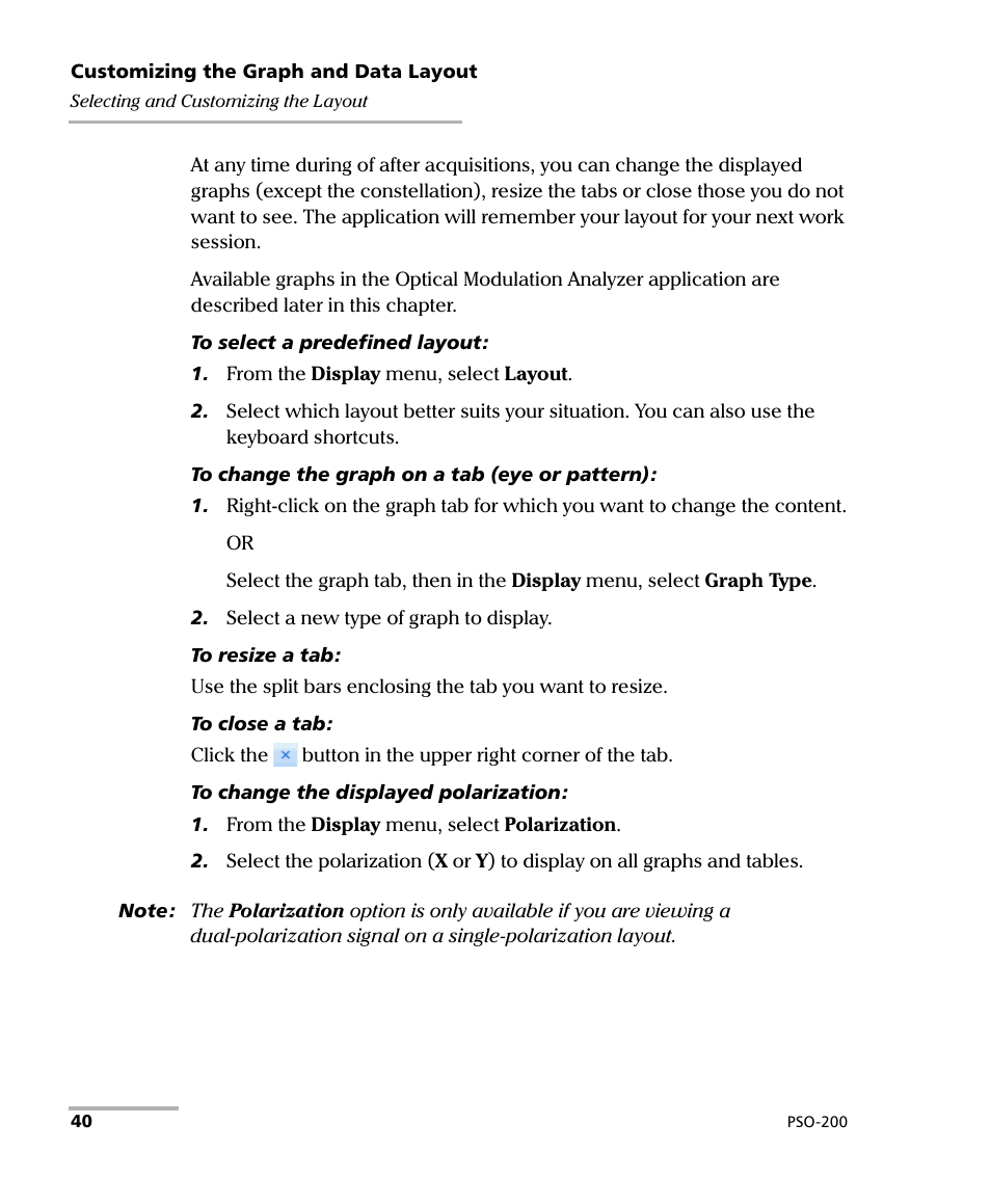EXFO PSO-200 Optical Modulation Analyzer User Manual | Page 48 / 285