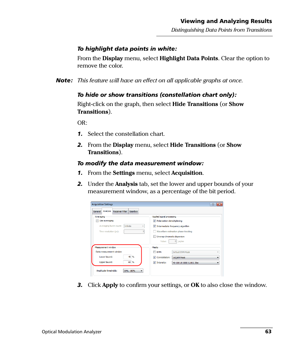EXFO PSO-200 Optical Modulation Analyzer User Manual | Page 71 / 285