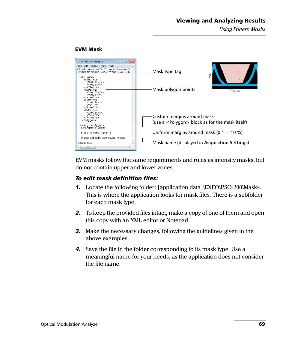EXFO PSO-200 Optical Modulation Analyzer User Manual | Page 77 / 285