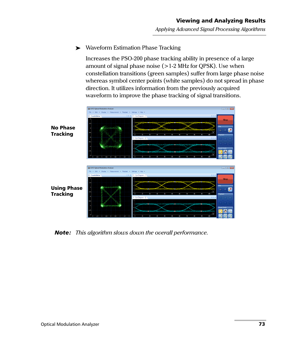 EXFO PSO-200 Optical Modulation Analyzer User Manual | Page 81 / 285