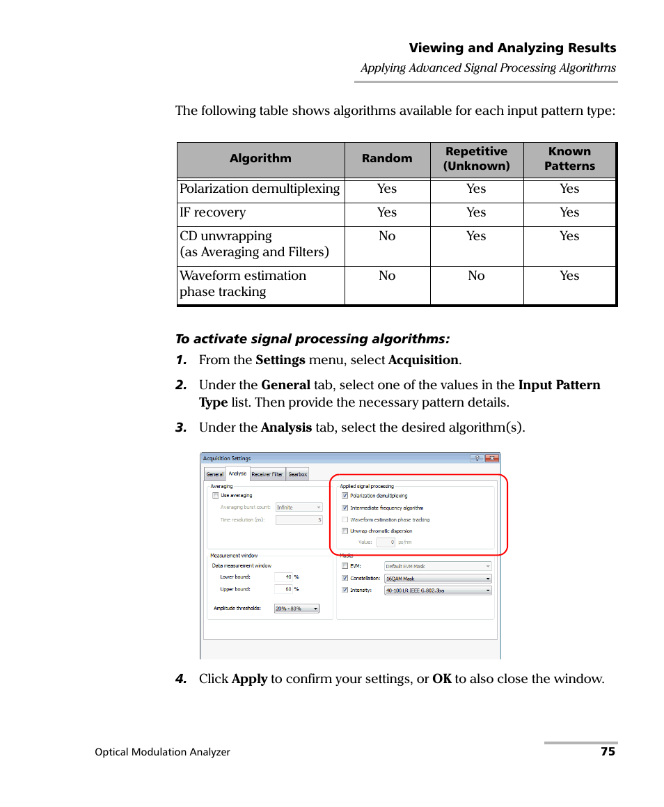 EXFO PSO-200 Optical Modulation Analyzer User Manual | Page 83 / 285