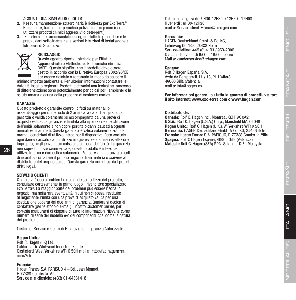 Exo Terra Habisphere User Manual | Page 14 / 19