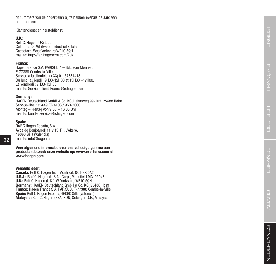 Exo Terra Habisphere User Manual | Page 17 / 19