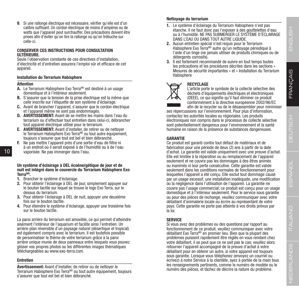Exo Terra Habisphere User Manual | Page 6 / 19