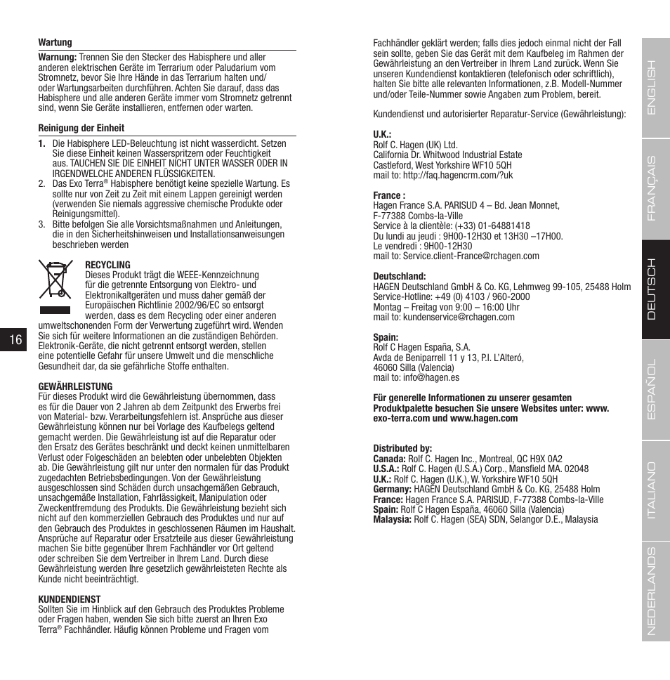 Exo Terra Habisphere User Manual | Page 9 / 19