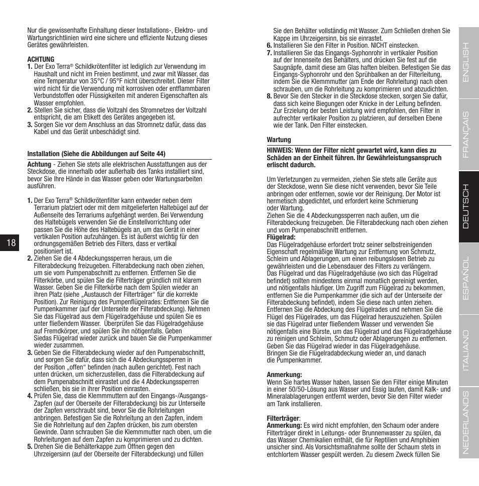 Exo Terra Turtle Filter FX-350 User Manual | Page 10 / 25