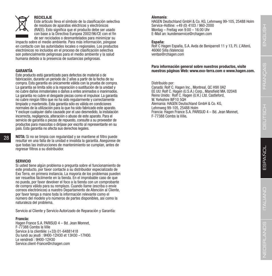 Exo Terra Turtle Filter FX-350 User Manual | Page 15 / 25