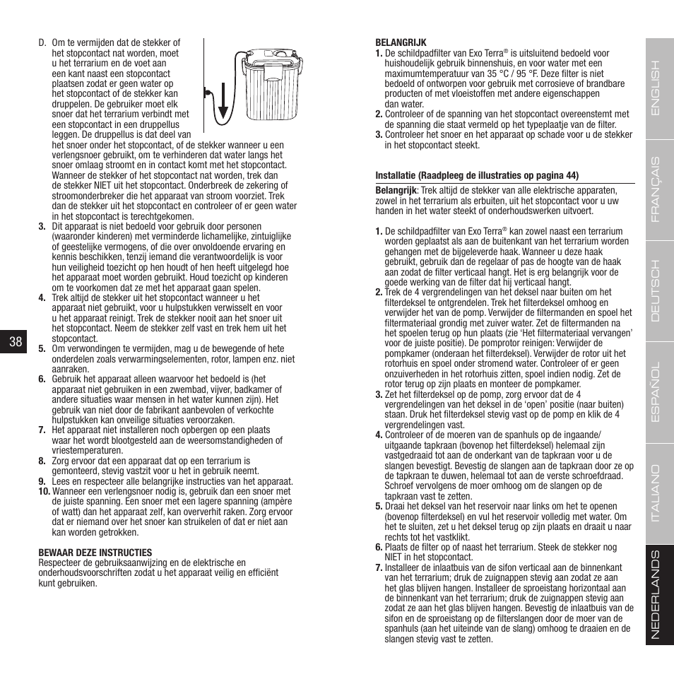 Exo Terra Turtle Filter FX-350 User Manual | Page 20 / 25