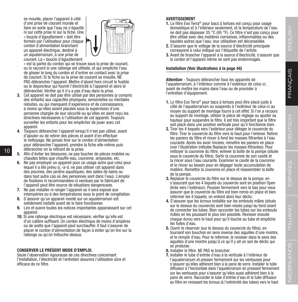 Exo Terra Turtle Filter FX-350 User Manual | Page 6 / 25