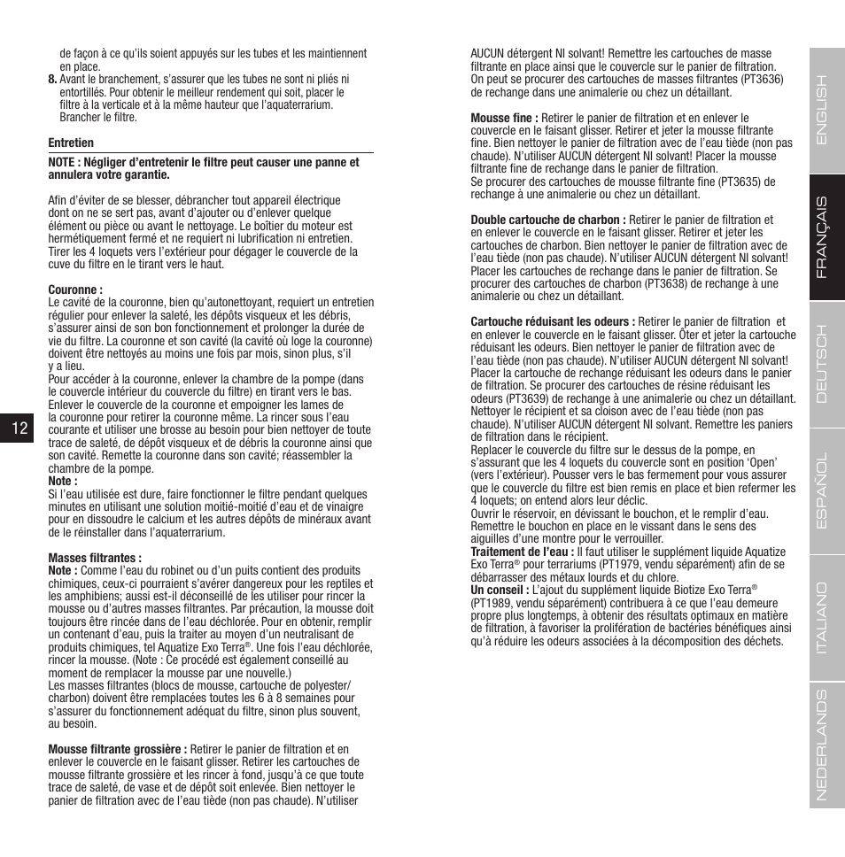Exo Terra Turtle Filter FX-350 User Manual | Page 7 / 25