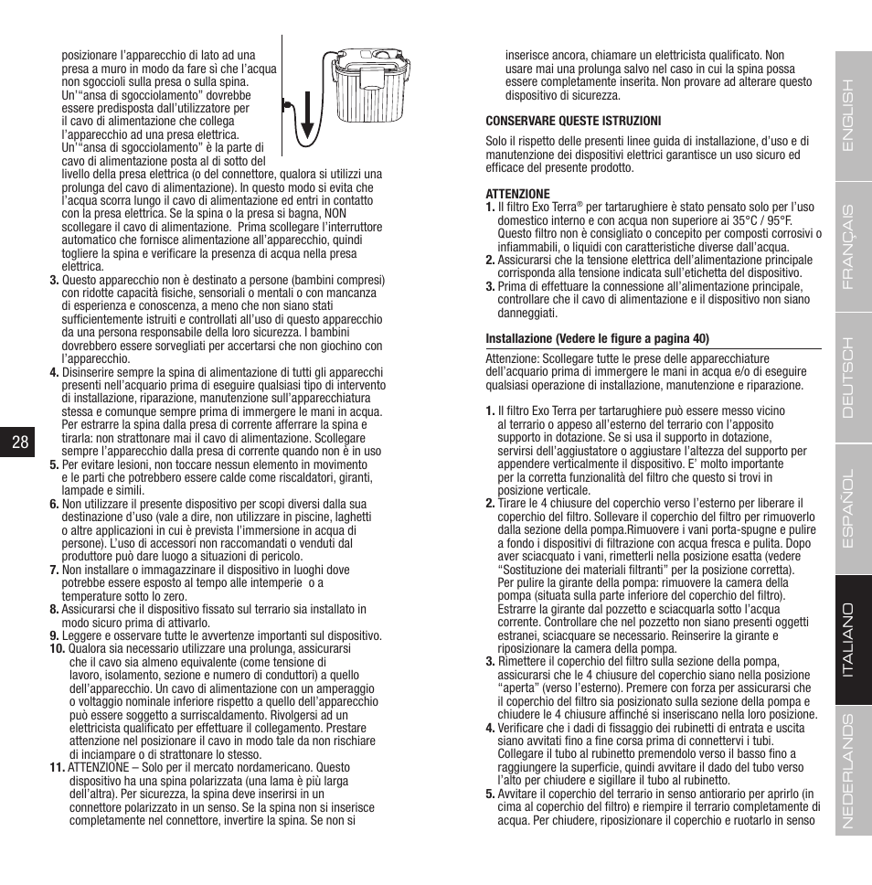 Exo Terra Turtle Filter FX-200 / External Canister Filter User Manual | Page 15 / 23