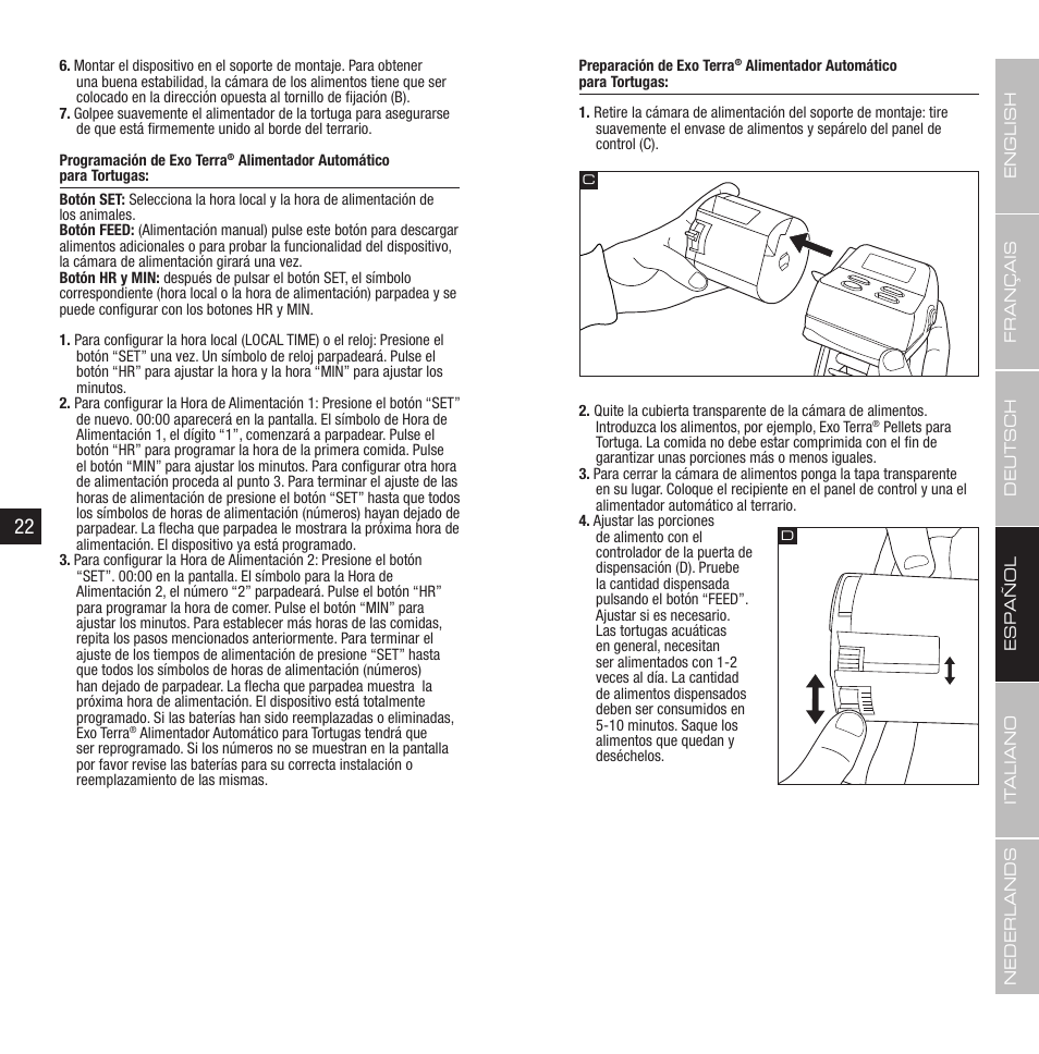 Exo Terra Turtle Feeder User Manual | Page 12 / 21