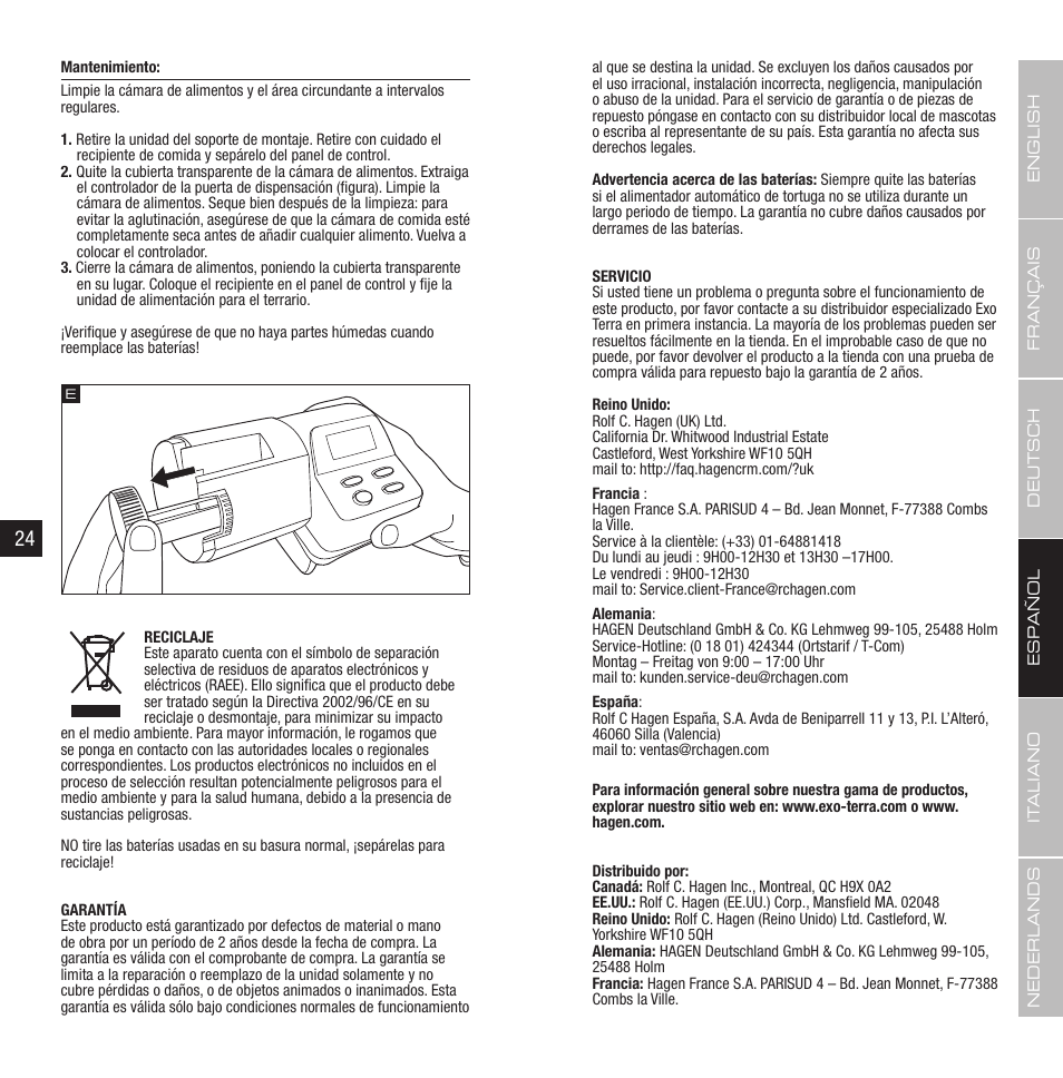 Exo Terra Turtle Feeder User Manual | Page 13 / 21