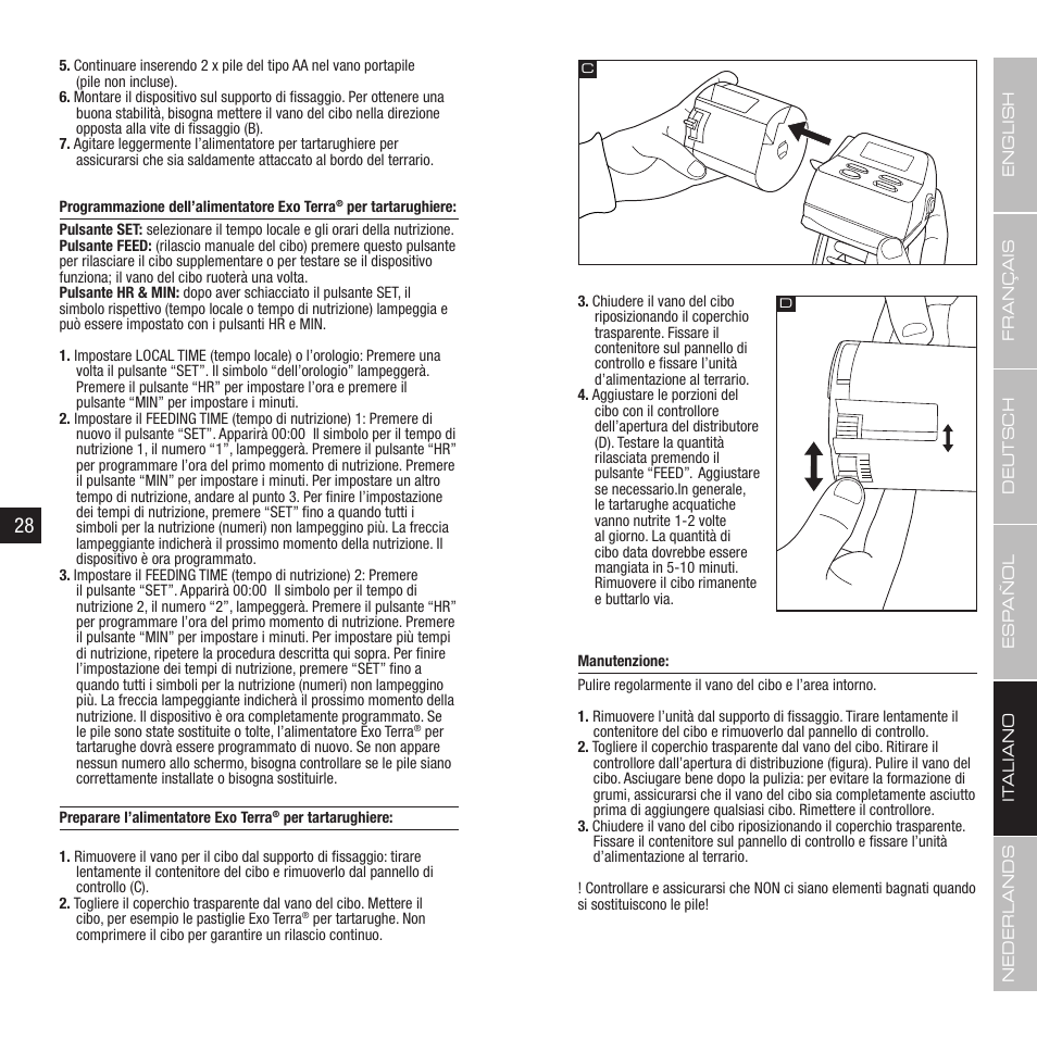 Exo Terra Turtle Feeder User Manual | Page 15 / 21