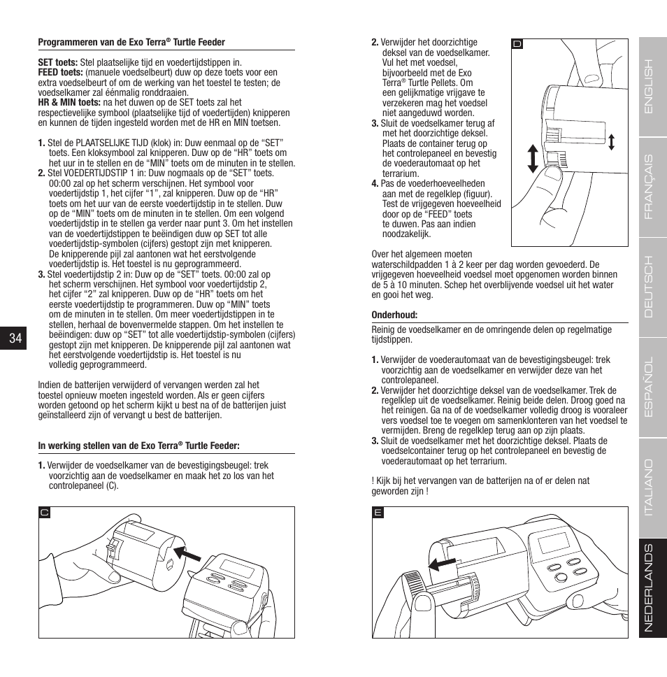 Exo Terra Turtle Feeder User Manual | Page 18 / 21