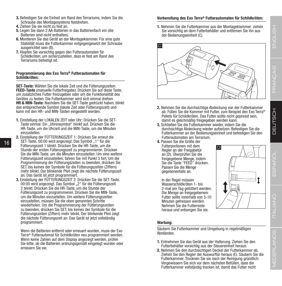 Exo Terra Turtle Feeder User Manual | Page 9 / 21