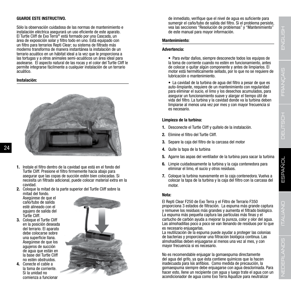 Exo Terra Turtle Cliff User Manual | Page 13 / 21