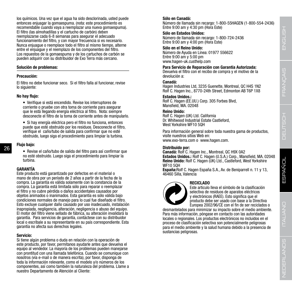 Exo Terra Turtle Cliff User Manual | Page 14 / 21