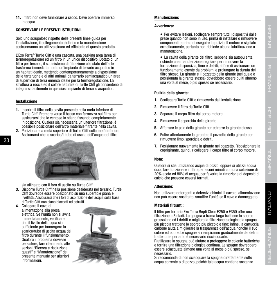 Exo Terra Turtle Cliff User Manual | Page 16 / 21