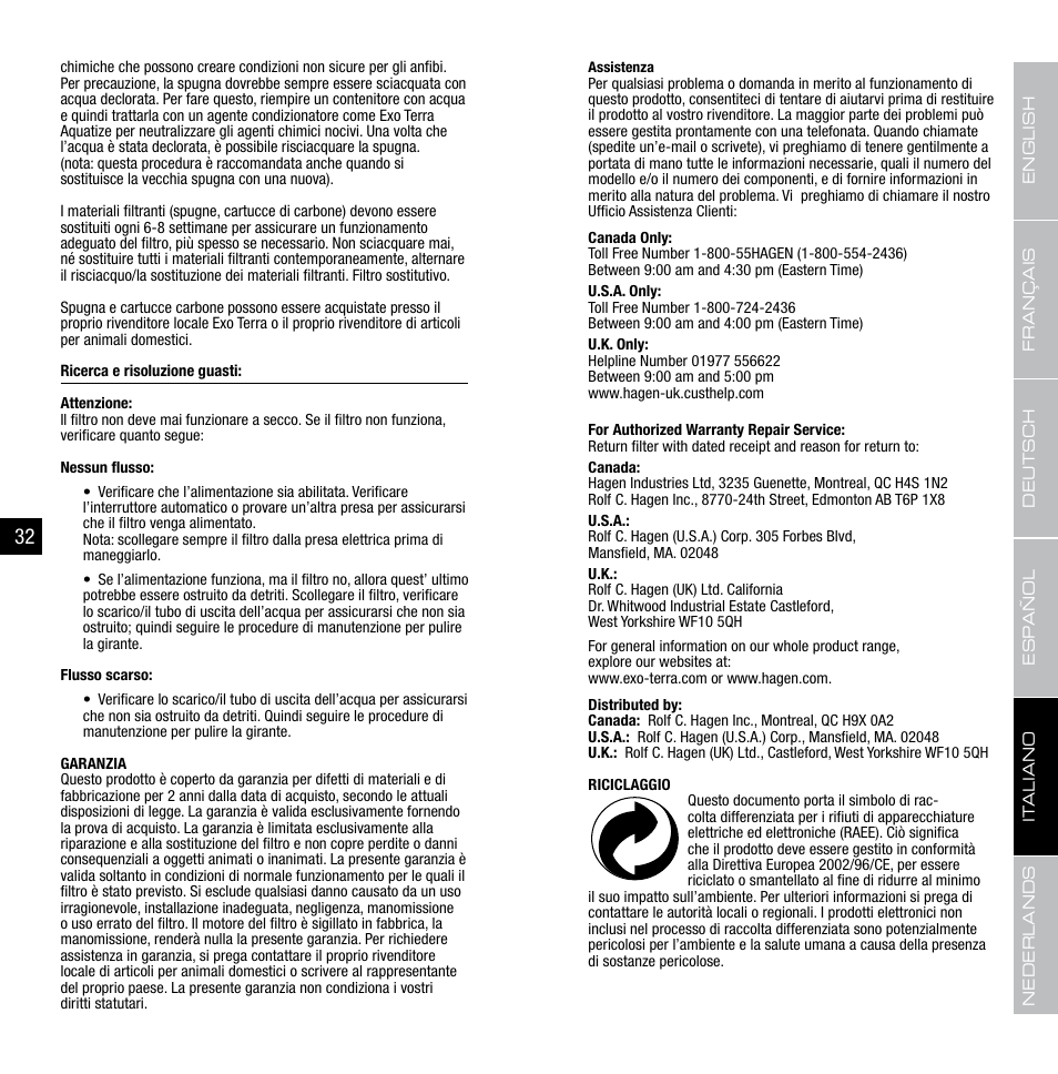 Exo Terra Turtle Cliff User Manual | Page 17 / 21