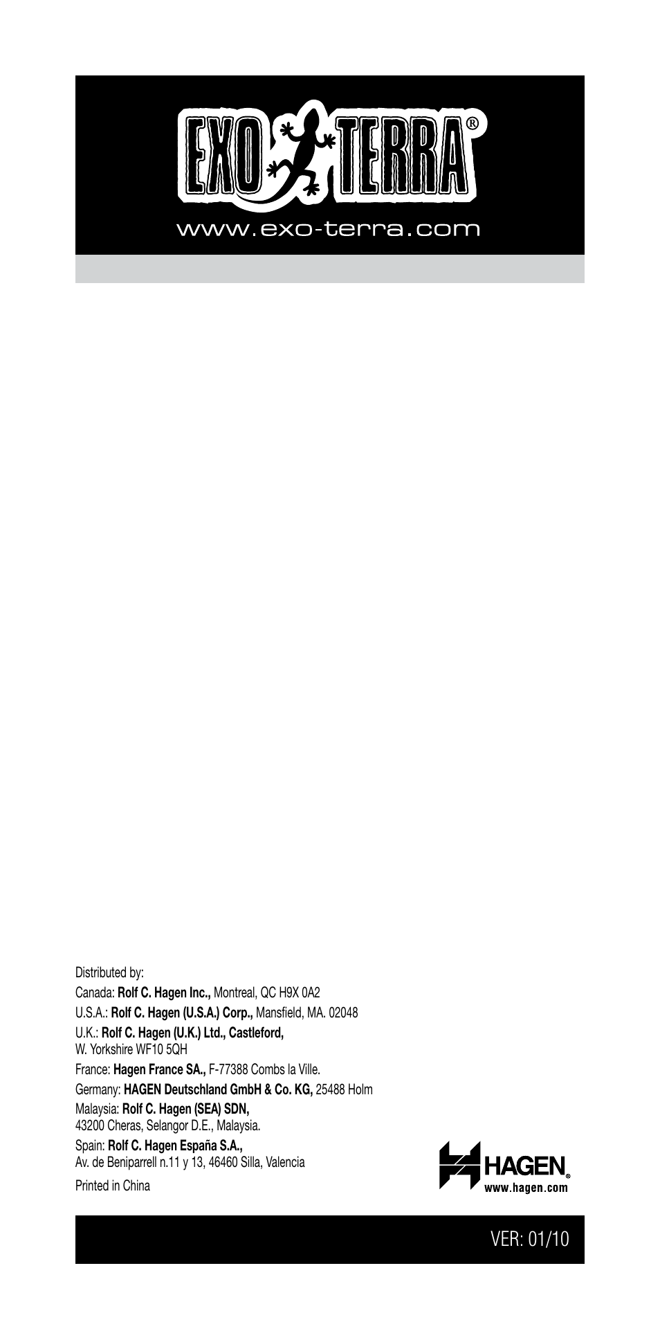 Exo Terra Turtle Cliff User Manual | Page 21 / 21