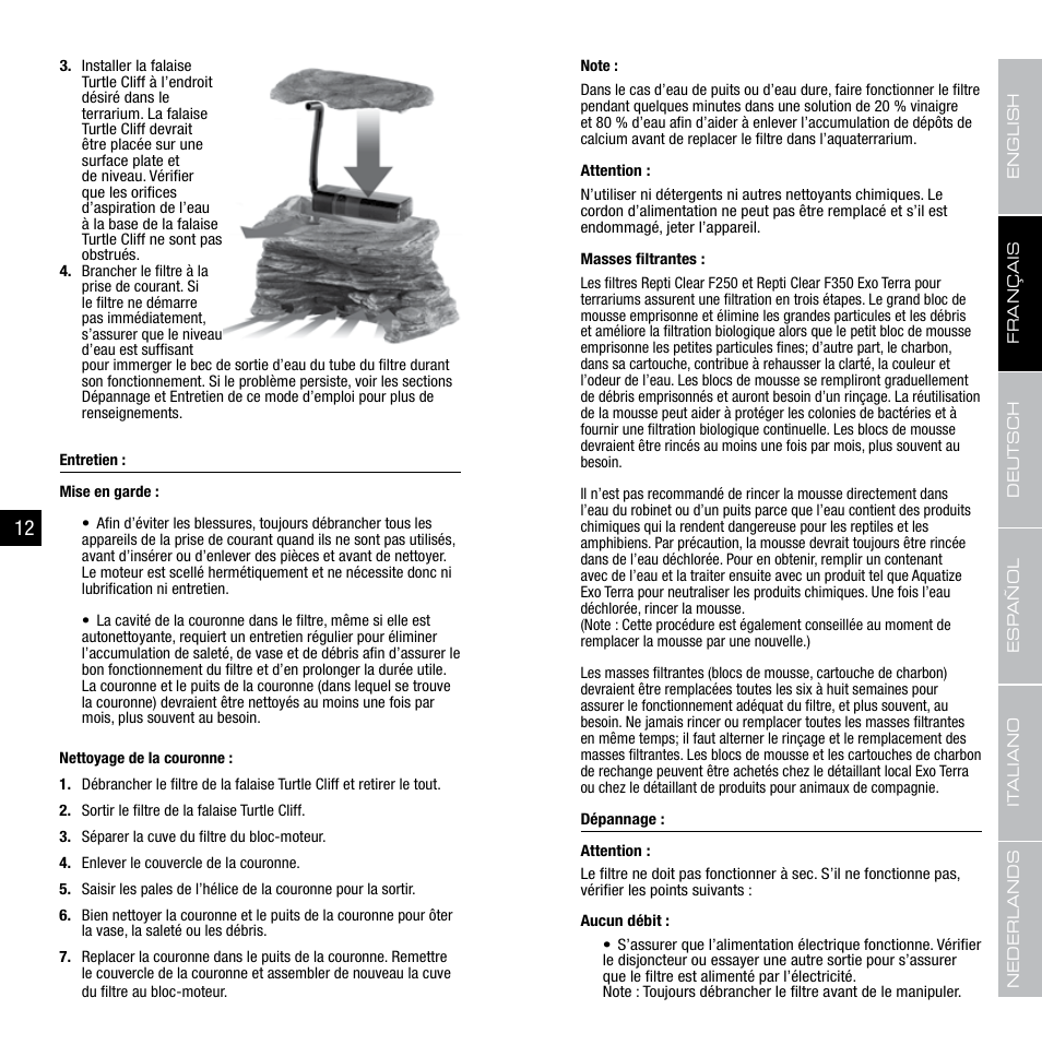 Exo Terra Turtle Cliff User Manual | Page 7 / 21