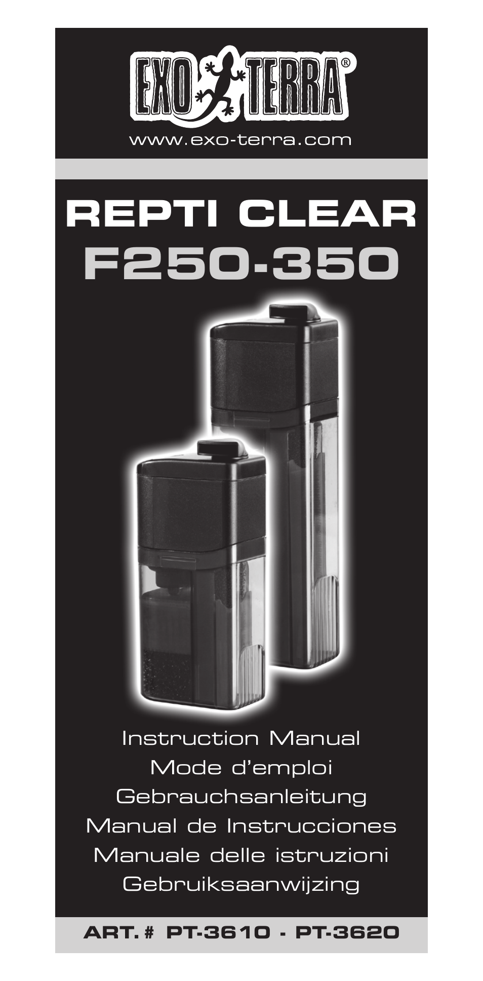 Exo Terra Repti Clear F250 User Manual | 36 pages