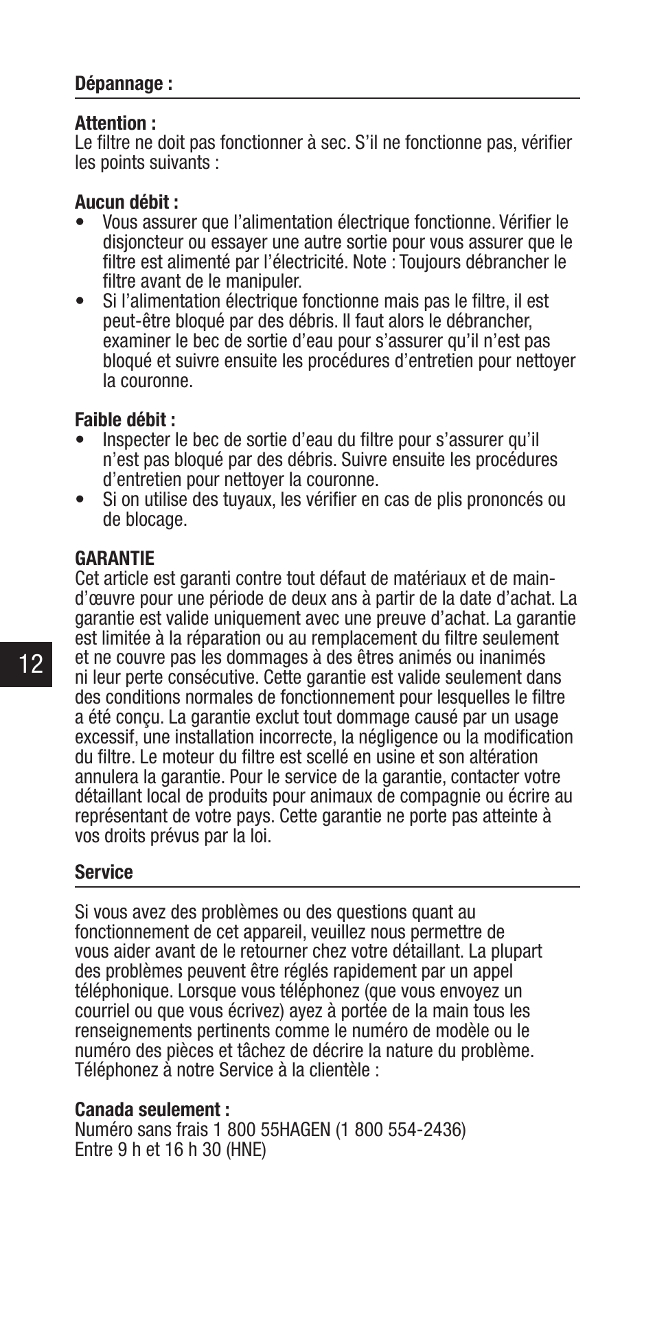 Exo Terra Repti Clear F250 User Manual | Page 12 / 36