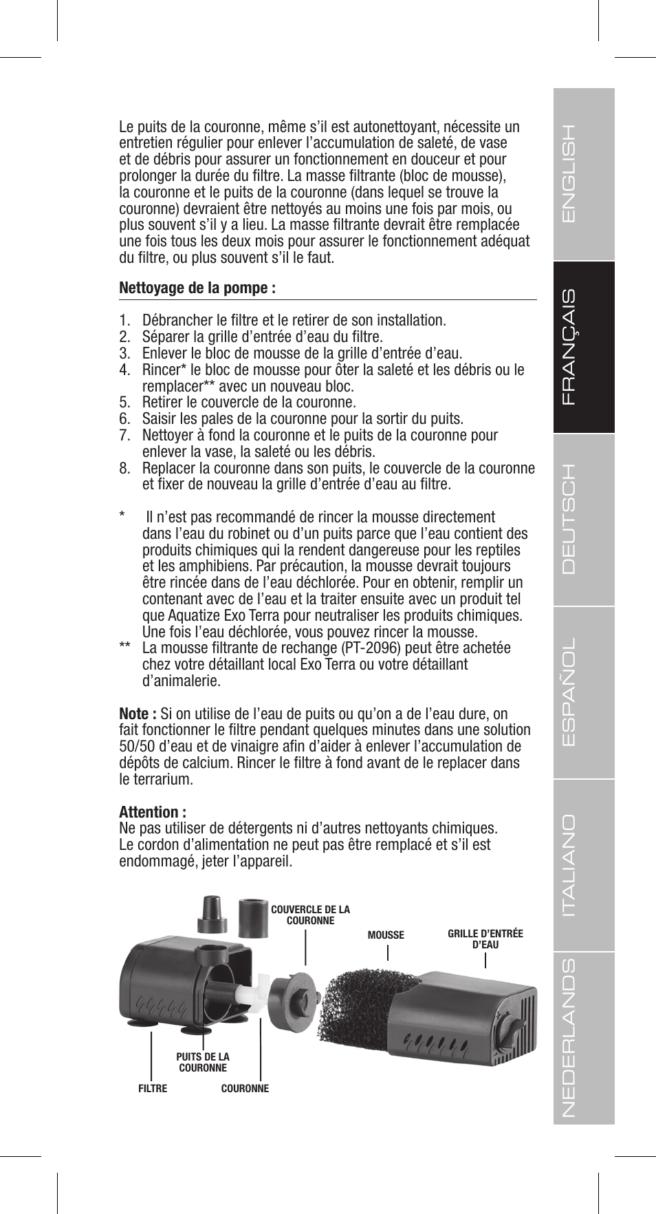 Exo Terra Repti Clear F150 User Manual | Page 11 / 36
