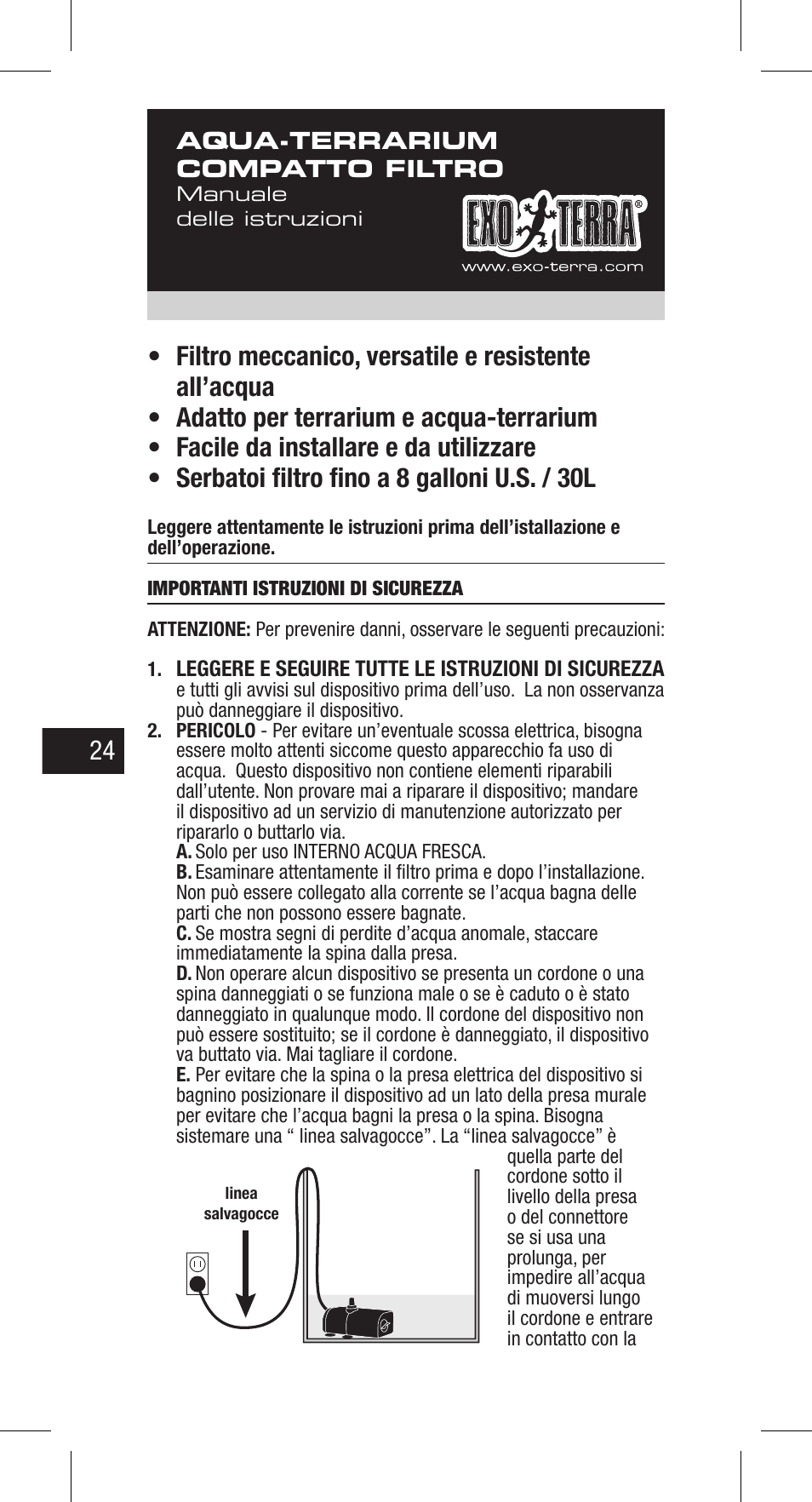 Exo Terra Repti Clear F150 User Manual | Page 24 / 36