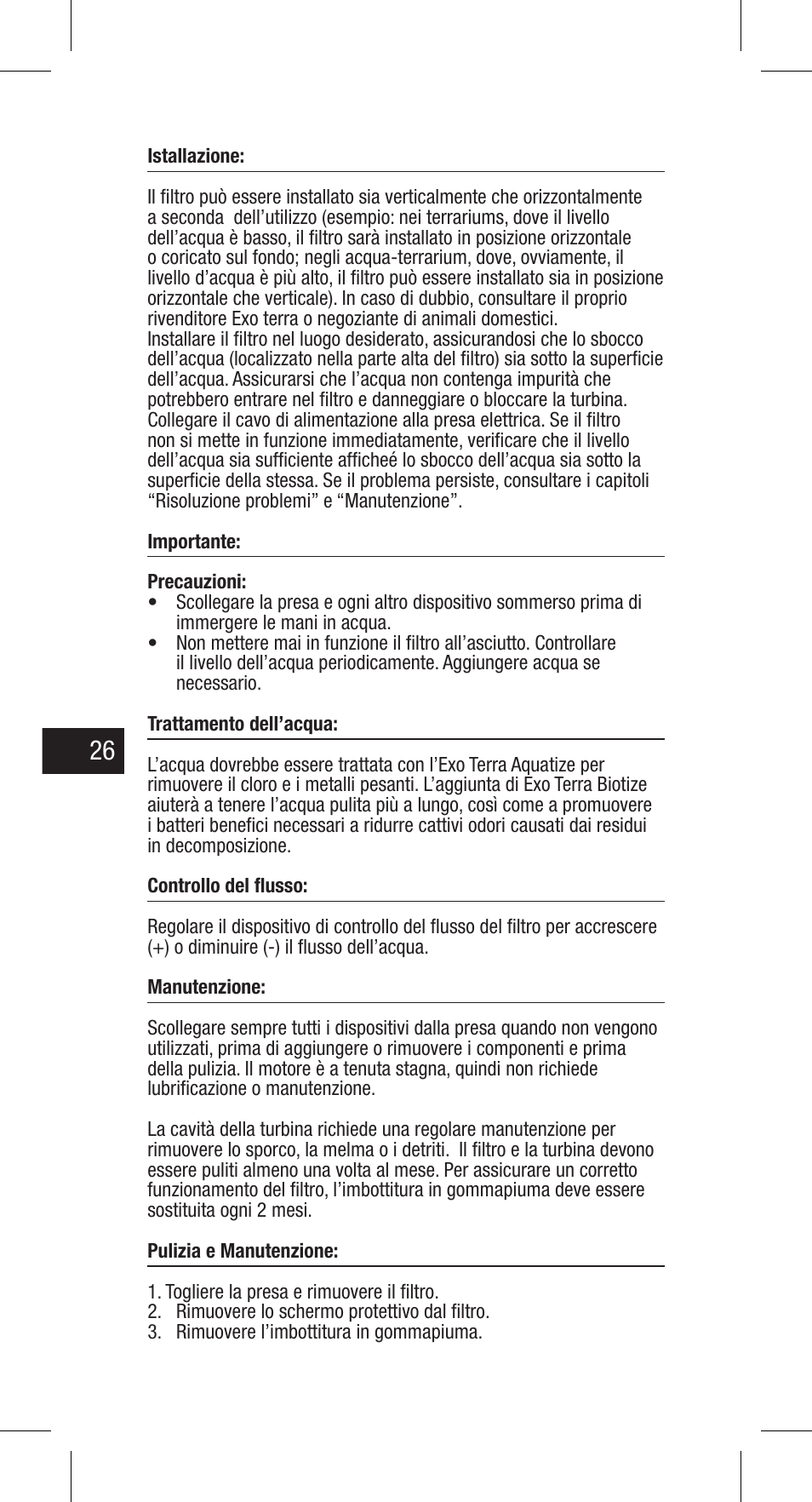 Exo Terra Repti Clear F150 User Manual | Page 26 / 36