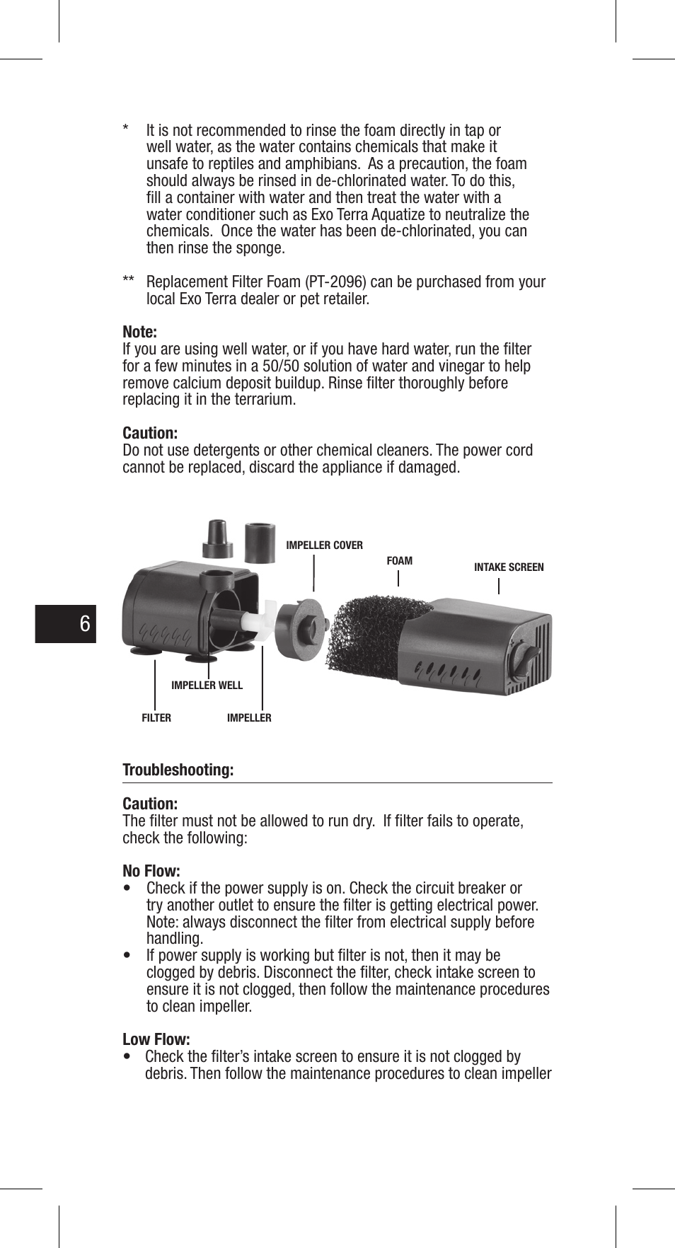 Exo Terra Repti Clear F150 User Manual | Page 6 / 36