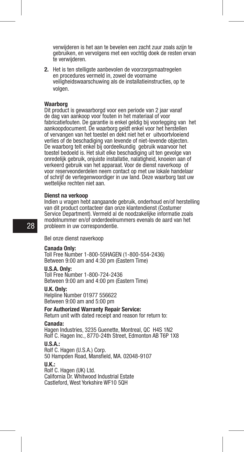Exo Terra Turtle Heater User Manual | Page 28 / 30