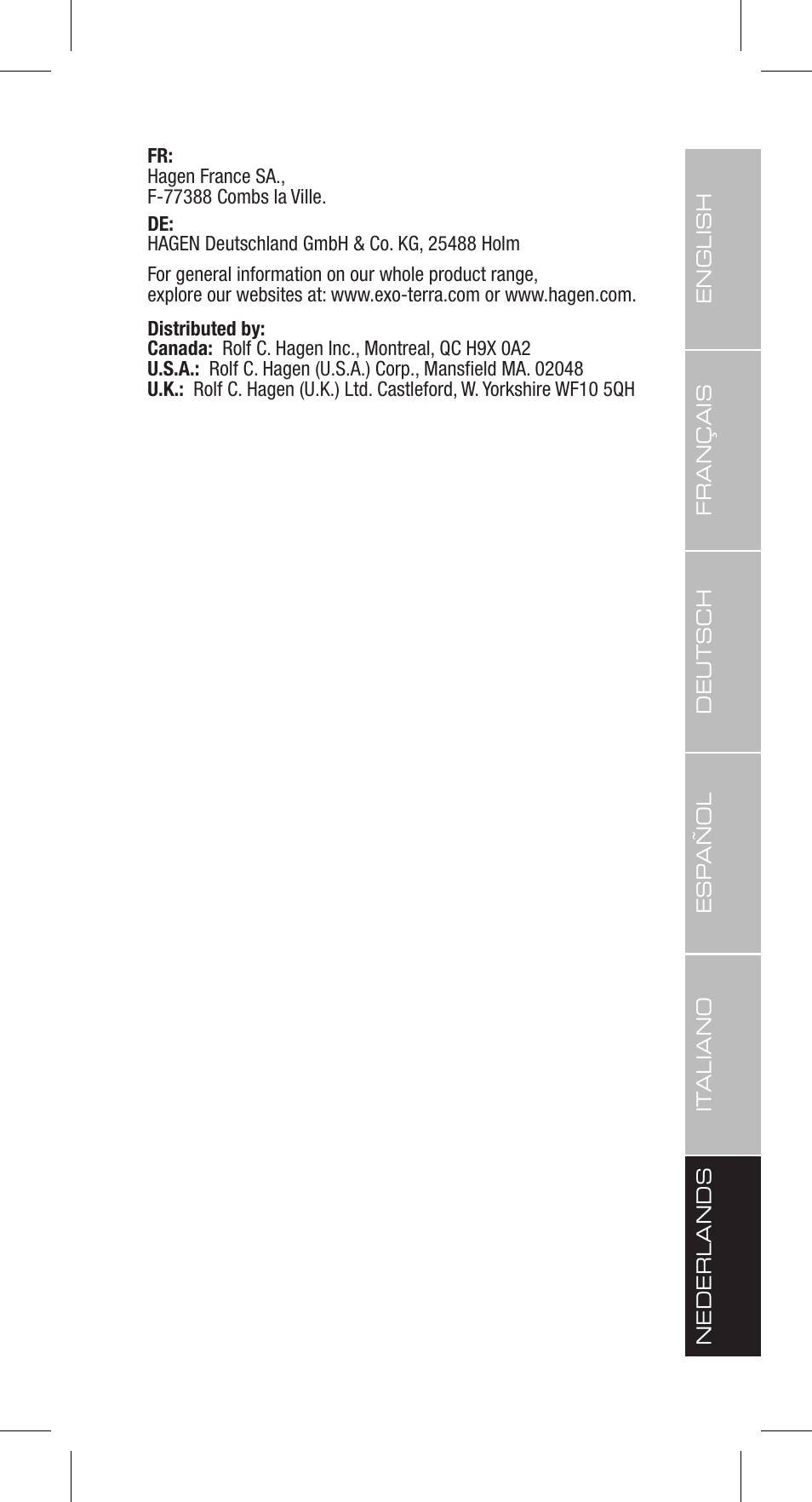 Exo Terra Turtle Heater User Manual | Page 29 / 30