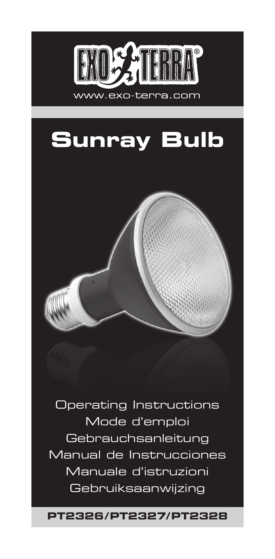 Exo Terra Sunray Bulb User Manual | 17 pages