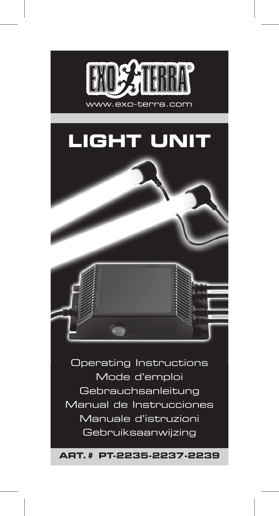 Exo Terra Light Unit User Manual | 40 pages