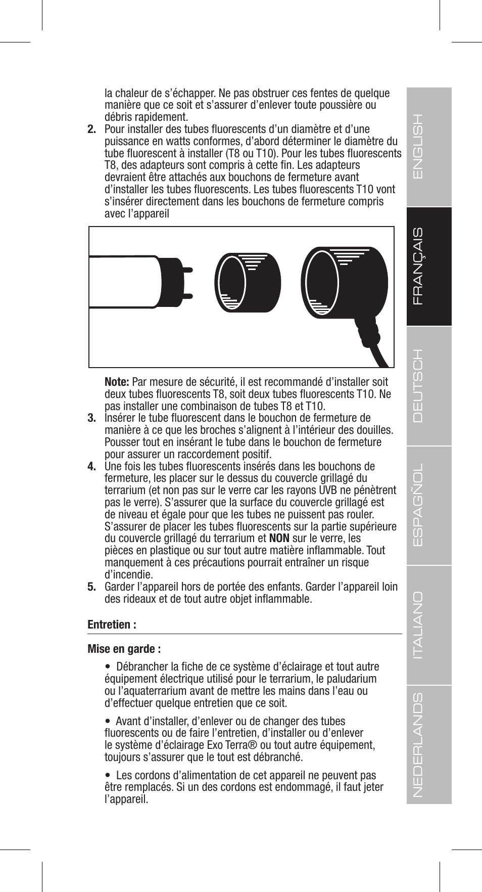 Exo Terra Light Unit User Manual | Page 13 / 40