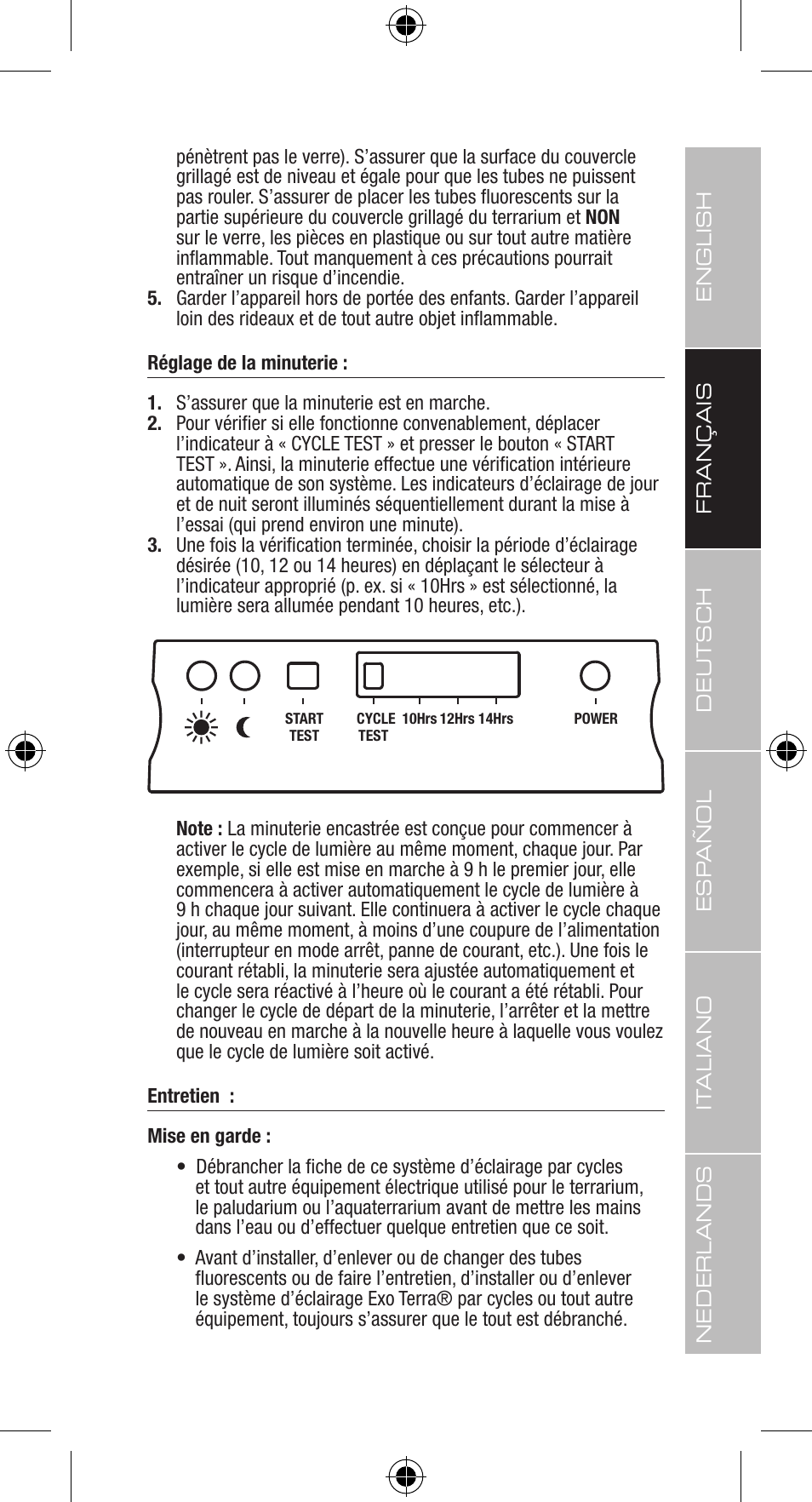 Exo Terra Light Cycle Unit User Manual | Page 15 / 45