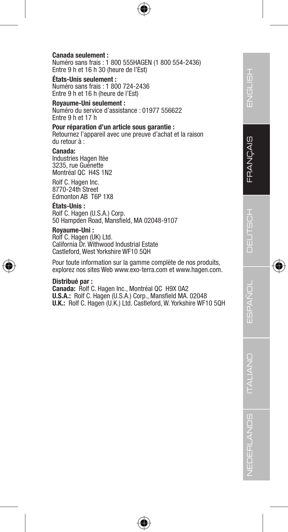 Exo Terra Light Cycle Unit User Manual | Page 17 / 45