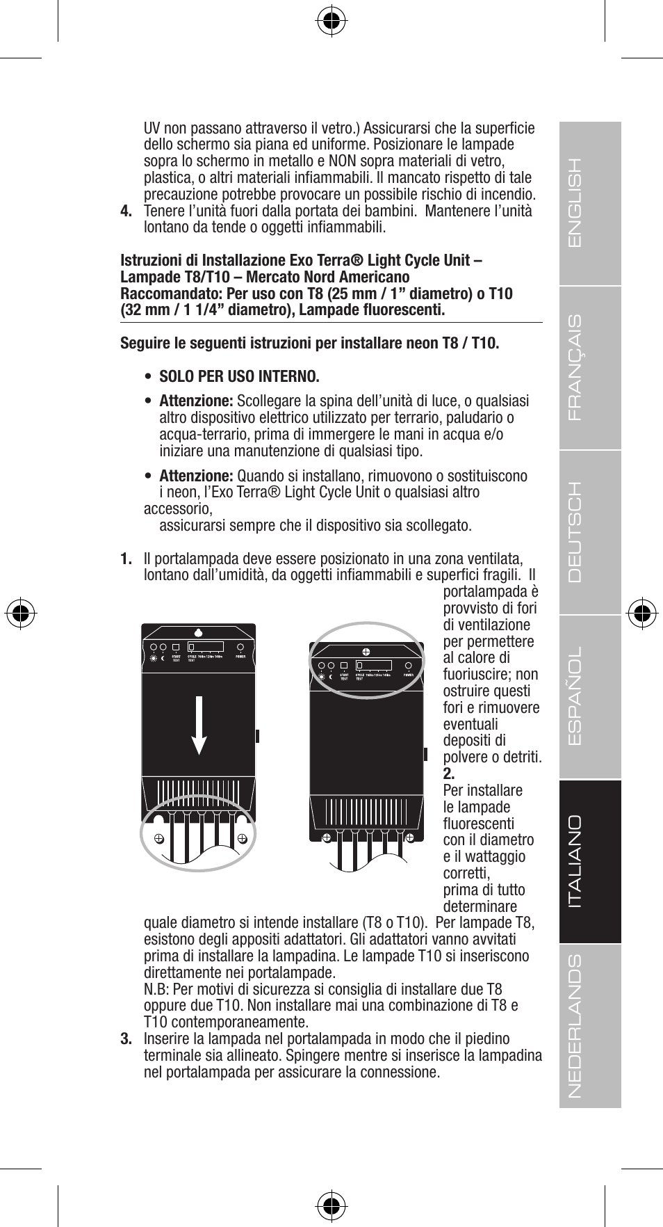 Exo Terra Light Cycle Unit User Manual | Page 35 / 45